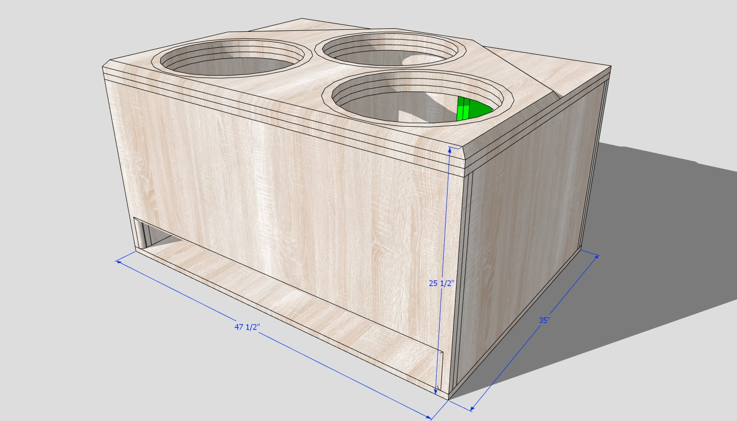 3 18 inch Design Sub up Port bk  32hz