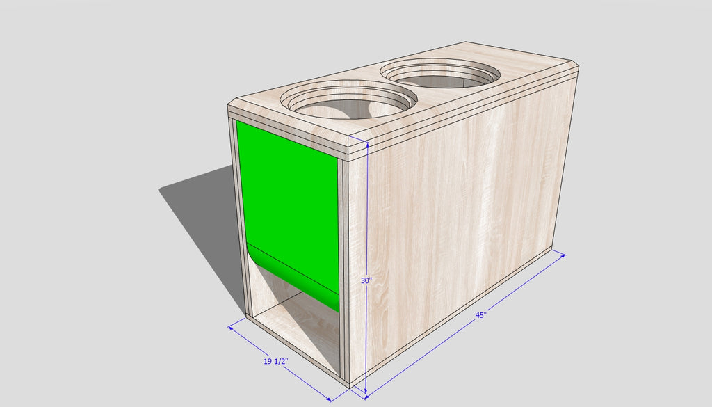 2 15 inch Design Sub Up Port Side 29hz