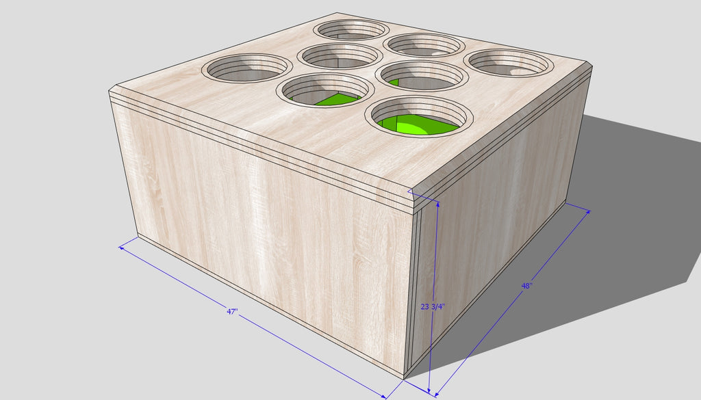 8 12 inch NO-Wall Design 32hz