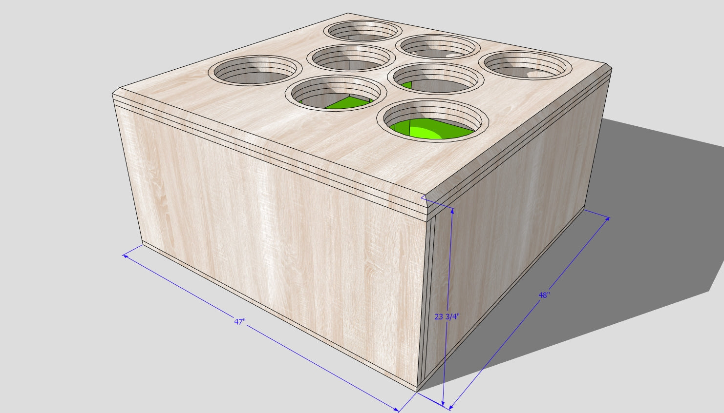 8 12 inch NO-Wall Design 32hz