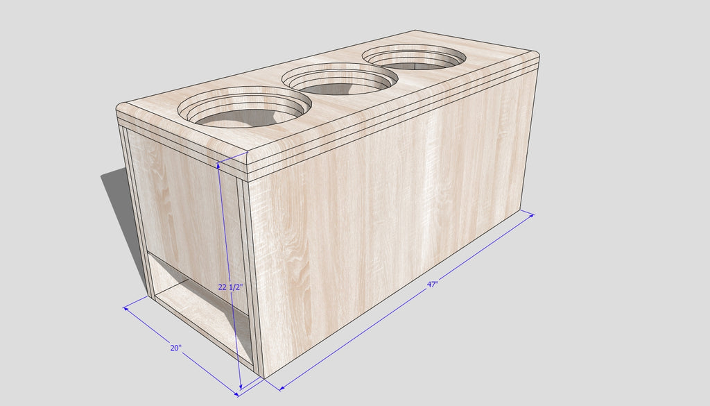 3 12 inch Design Sub Up Port Side 30hz